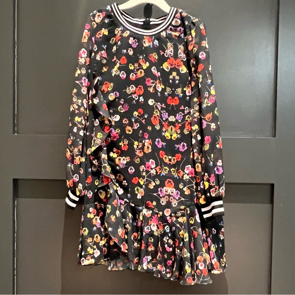 Givenchy Floral Dress with Ruffle Detail girls size 8